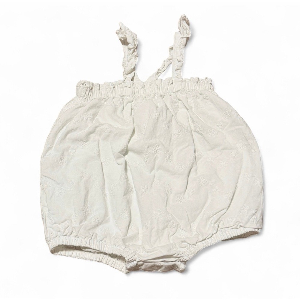 Baby B'gosh Romper 18M White Eyelet Bubble One Piece Summer Outfit